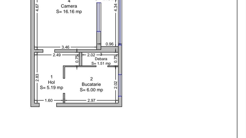 Apartament cu 2 camere - Circumvalatiunii - Poză 3