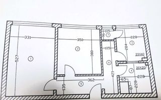 2 CAMERE DECOMANDAT- 52 mp ||  Domenii - Schiță 10