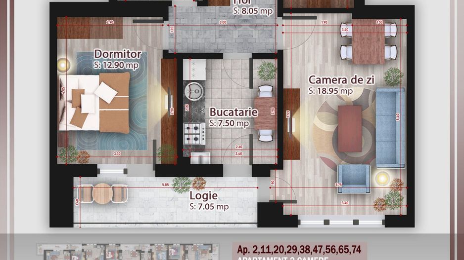 2 camere cu spatiu de depozitare Titan Pallady Metrou Nicolae Teclu - Schiță 1