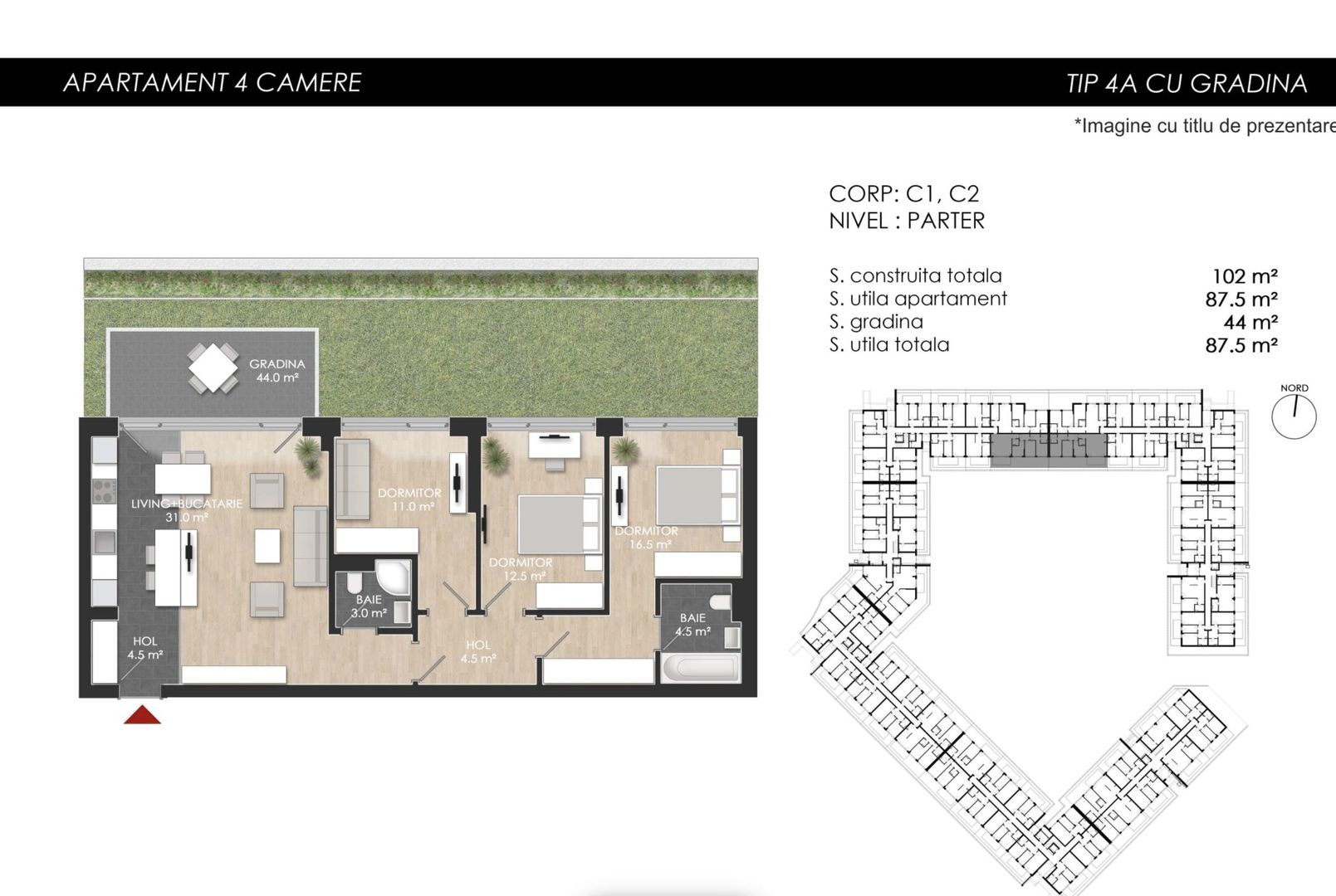 APARTAMENT 4 CAMERE | PROIECT NOU | PISCINA IN COMPLEX - Poză 21