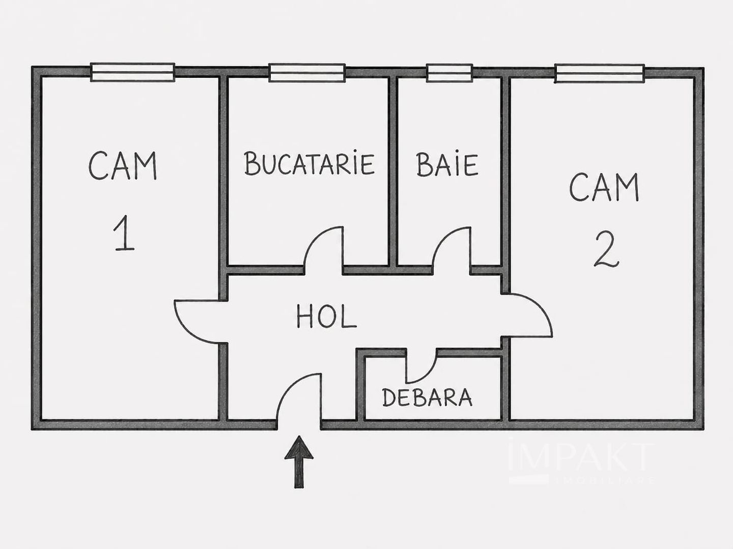 Apartament cu 2 camere decomandat in centrul orasului - Poză 12