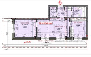 Apartament de 2 camere finisat modern, 52mp, parcare subterana, Terra - Poză 9