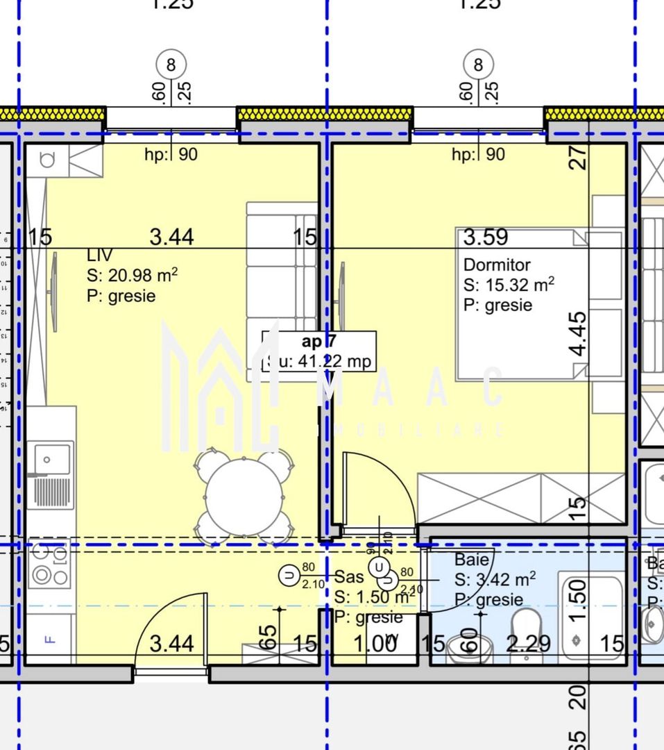 Apartament 2 camere | 41.22 MPU | Parter | Lift | Lazaret - Poză 4