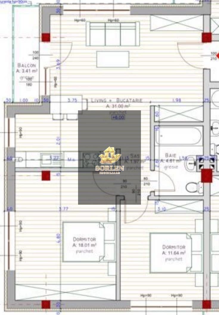 Apartament 3 camere Zona Teilor / Floresti - Poză 8