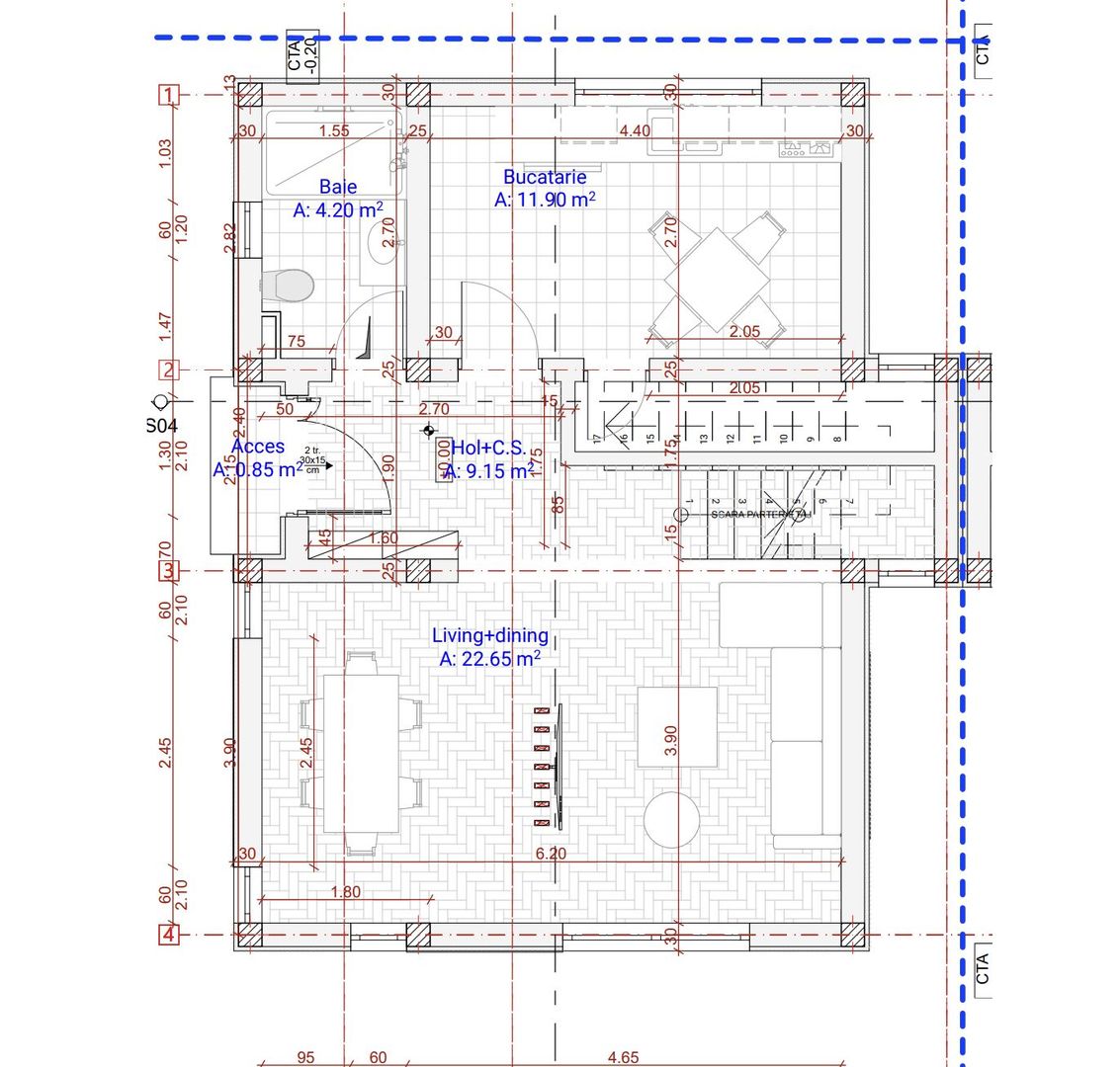 Casa 4 camere, curte generoasă – Șelimbăr, Sibiu - Schiță 5