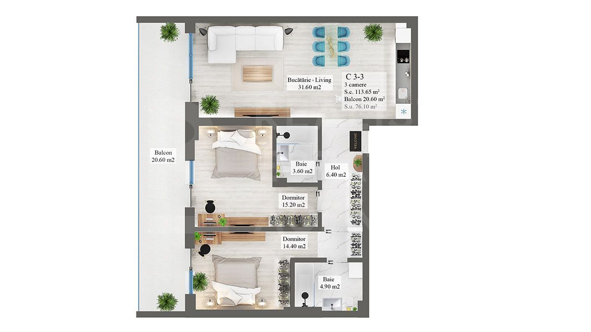 Vânzare, Apartament Premium cu 3 camere, București - Poză 17