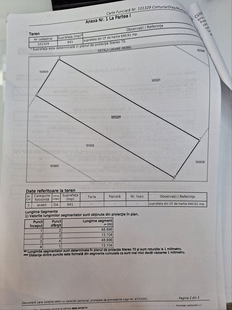Vand teren 641 mp Cristian - Poză 2