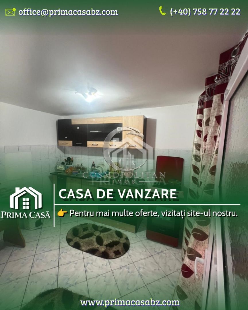 Casa si teren in comuna Mihailesti SC=100mp teren=820mp Pret: 28.000 neg. - Poză 1