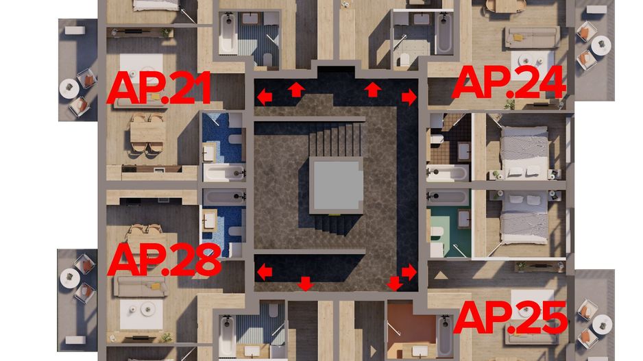 Apartament 2 camere Nou ARED în RED9 direct de la dezvoltator - Poză 4