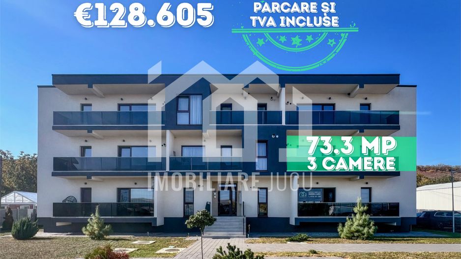 Apartament 3 camere, Bloc nou, Parcare inclusă, Jucu de Mijloc (AP.8) - Poză 1