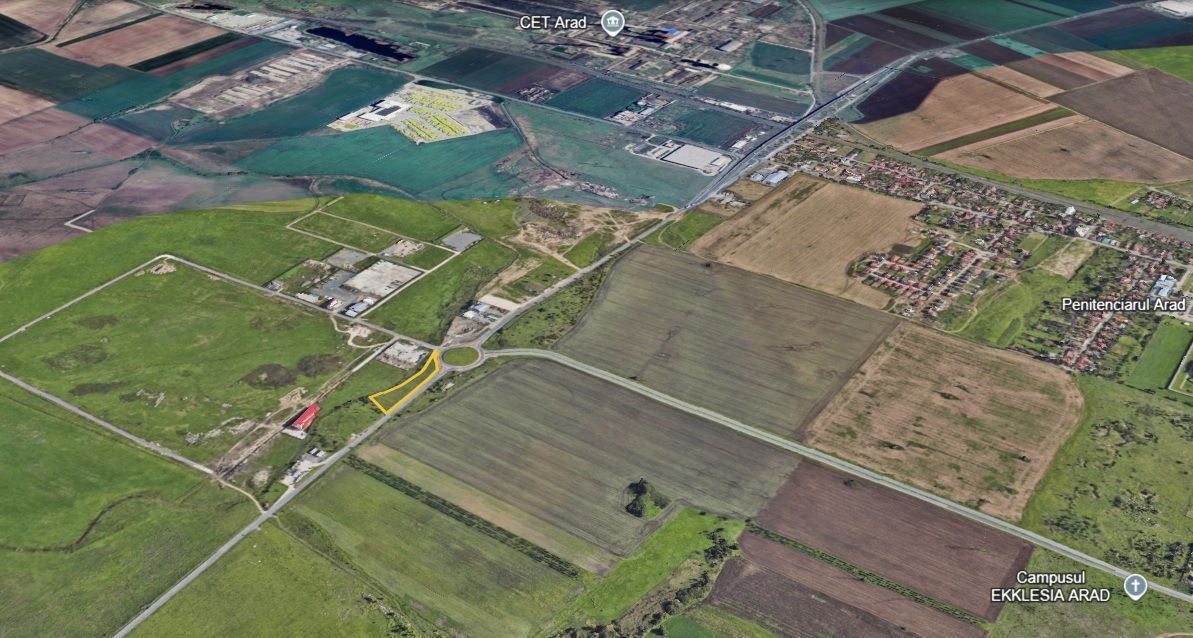 Teren de vânzare 4.717 mp Expunere excelentă la Centura Nord Arad PUZ - Poză 2