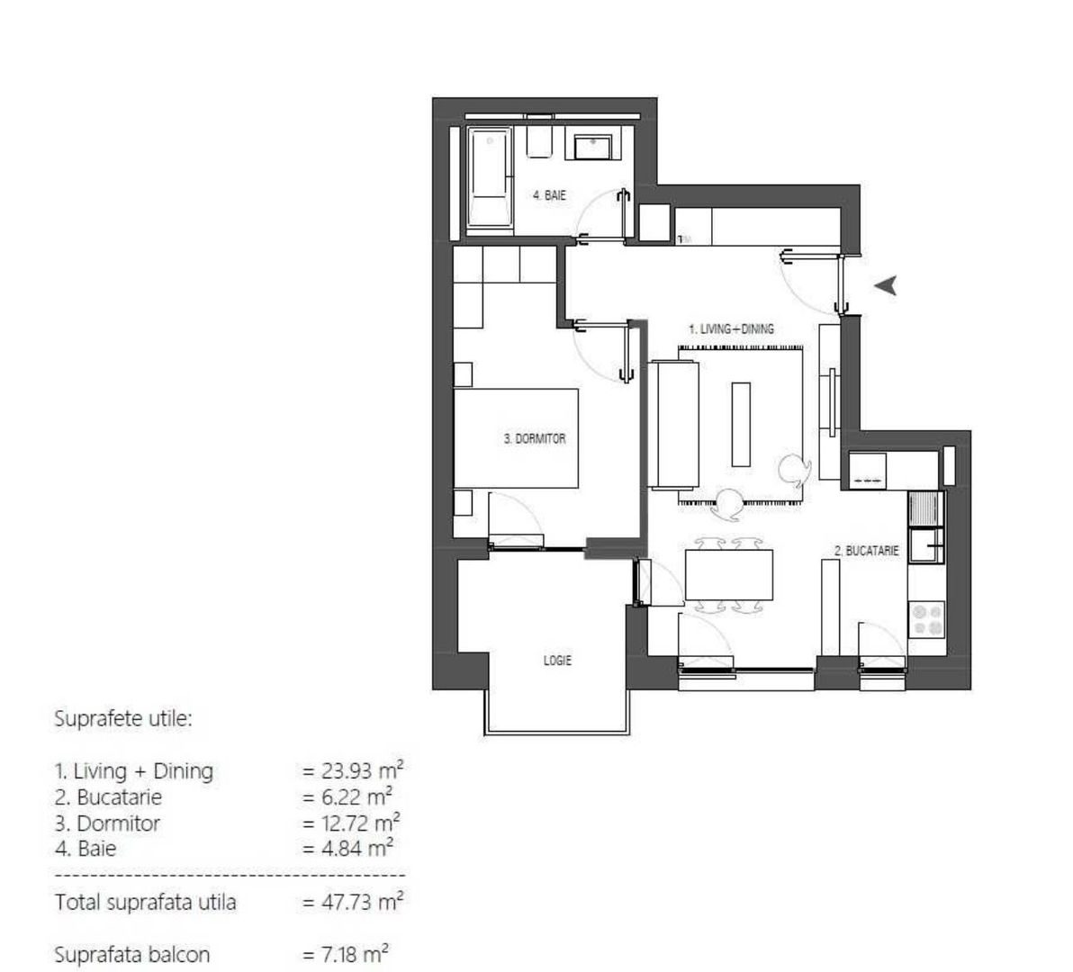 Vânzare apartament 2 camere | Loc de parcare inclus - Poză 8
