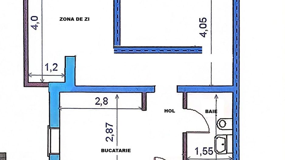 Apartament cu 1 cameră, etaj 1, nemobilat, zona GARA - CET; - Poză 8