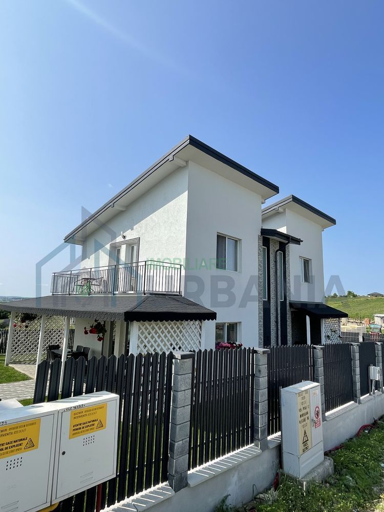 Casa individuală modernă, Miroslava, P+1, 120 mp utili, 500 mp teren, complet mobilată și utilată - Poză 1