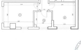 2 camere cu centrala Grozavesti bloc 2018 - Schiță 13