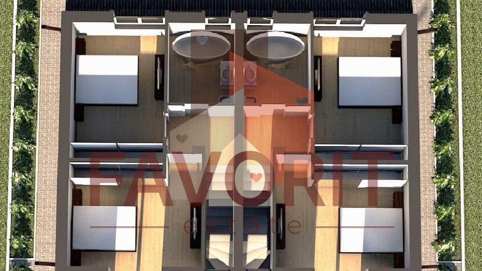 Duplex cu 2 dormitoare. Calea Urseni - Schiță 3