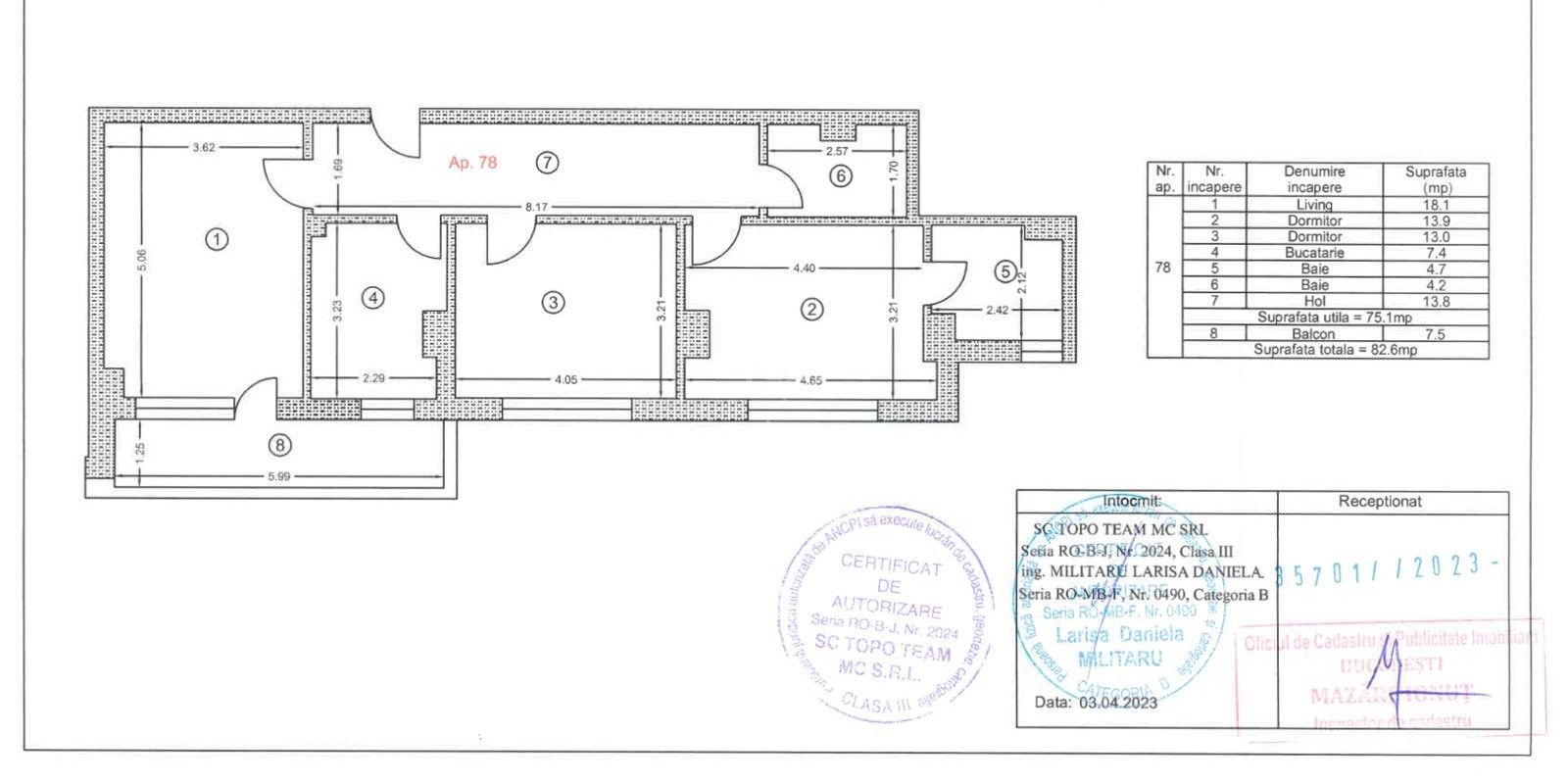 Vanzare apartament 3 camere, bloc nou, SPA - Poză 12