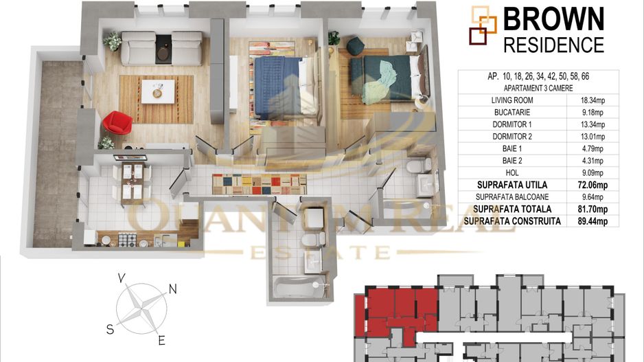 Apartament nou 3 camere- Drumul Binelui | Comision Zero - Poză 3