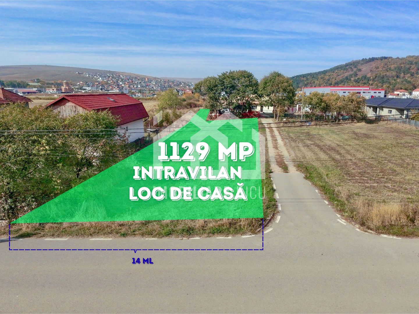 Loc de casa Jucu de Mijloc zona Panemar,  1129 mp | 14m front | asfalt - Poză 2