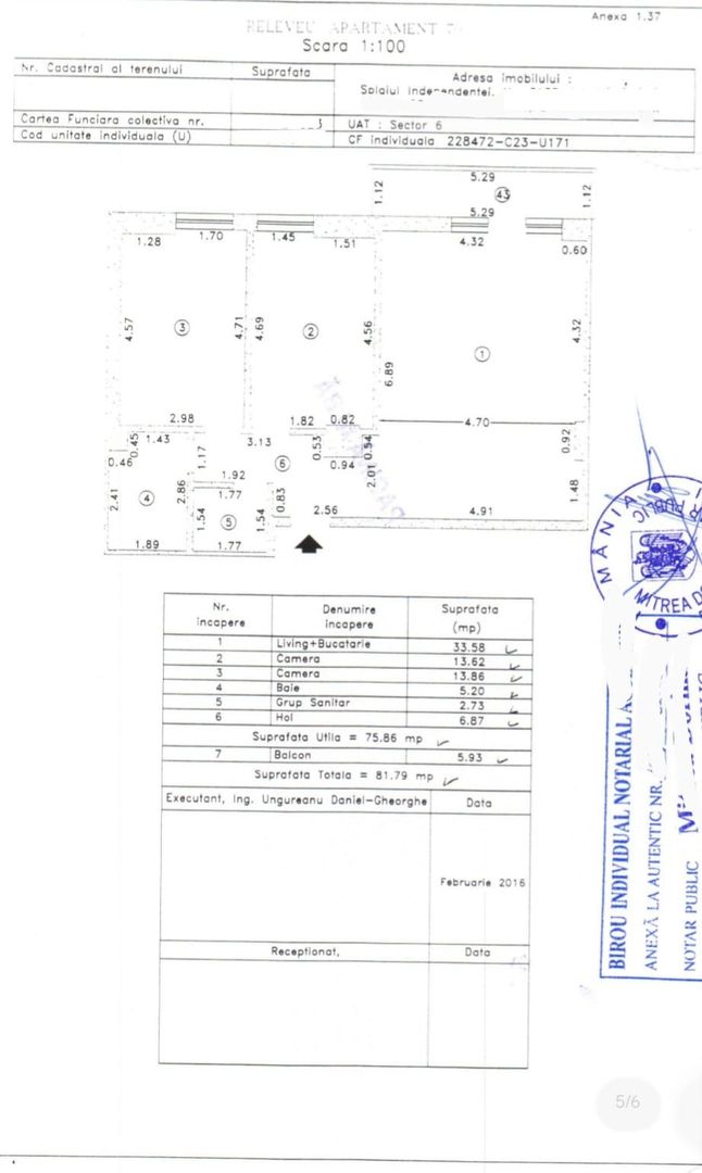 De vanzare Apartament 3 camere  Grozăvești - Poză 14