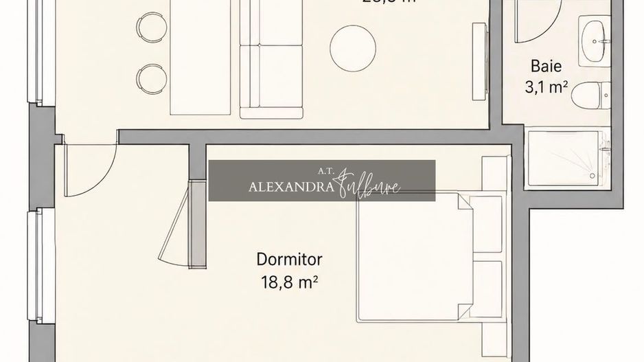 Apartament 2 camere, balcon, etaj intermediar, garaj, zona Eroilor - Poză 14