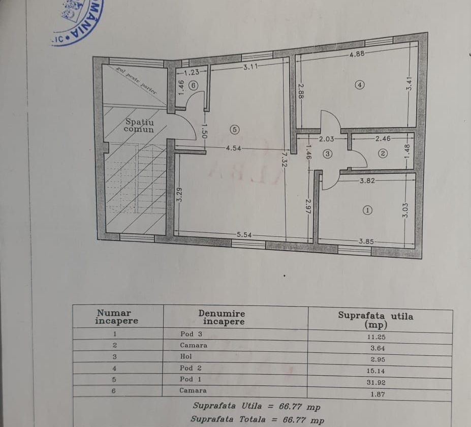 Apartament 3 camere,2 bai si spatiu de depozitare  de vanzare S88 - Poză 12