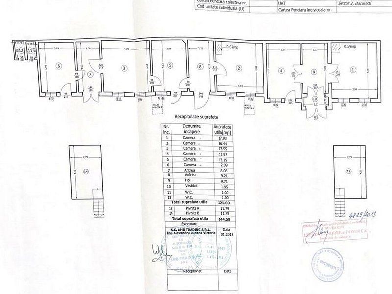 Vila 1950 121 mp s.u. Mosilor-Ion Maiorescu nr.24 260 mp teren - Poză 6