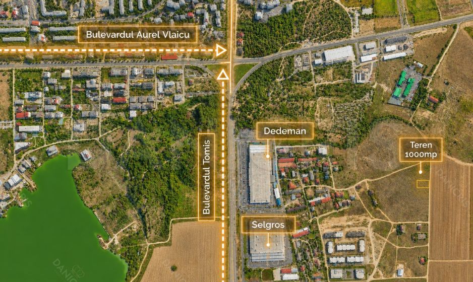 Teren intravilan 1.000 mp |  Zona Carrefour / Bd. Madrid | Comision 0% - Poză 3