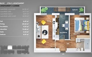 Kristal Residence, decomandat, imobil nou, disponibil imediat - Poză 8