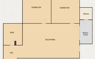 Apartament cu 2 dormitoare si loc de parcare in Floresti, zona Terra - Poză 2