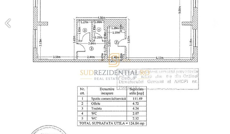 Bd.Metalurgiei, spatiu comercial 125 mp, zona Parc Tudor Arghezi - Schiță 12
