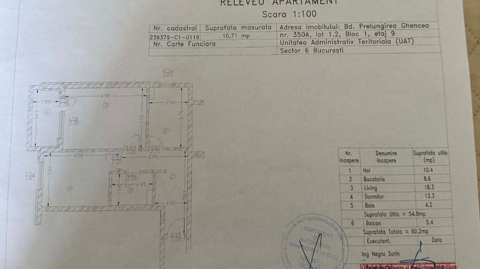 2 camere | Dimri Residence | 54,48 mp utili | Etaj 9/11 - Poză 9