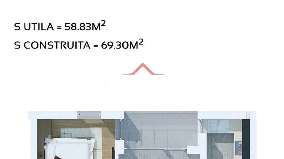 NECTORA IMOB-Apartament 2 camere, West Residence, 55 mp, Utilat, NOU - Poză 8