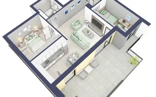 Apartament 3 camere si terasa superba acoperita  - Turnisor, Sibiu - Schiță 15