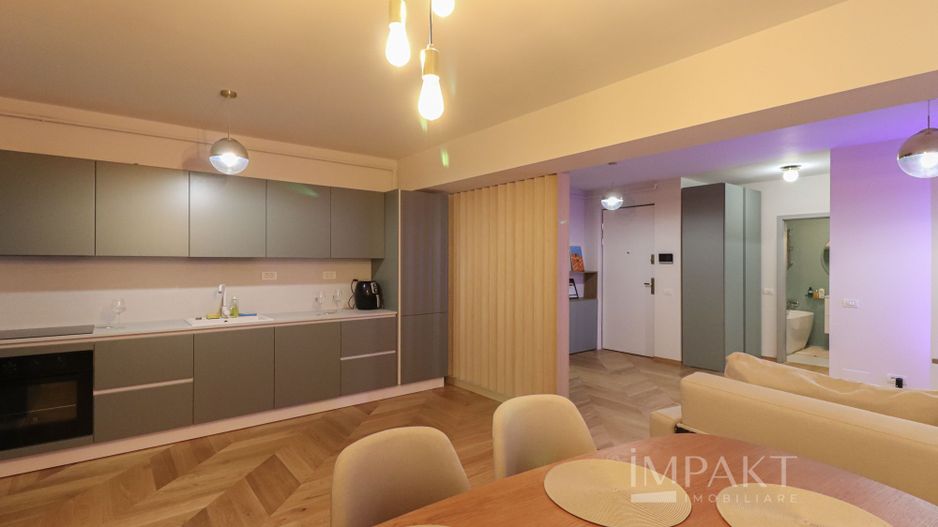 Apartament cu 2 camere ultrafinisat, cu un view deosebit, situat in ansamblul Wings! - Poză 7