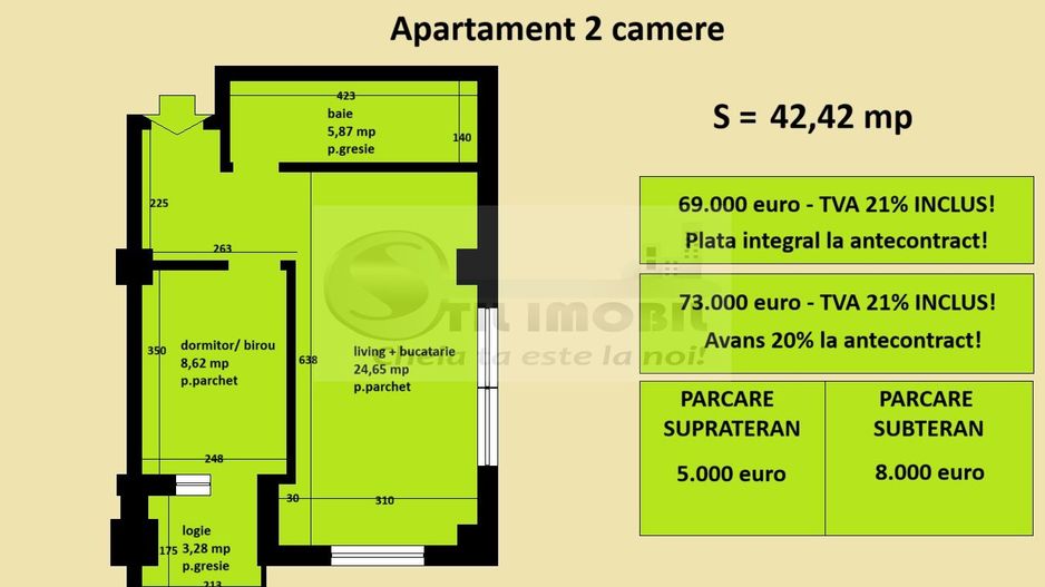 Apartament decomandat Cug Valea Adanca, bloc nou, cartier rezidential - Poză 2