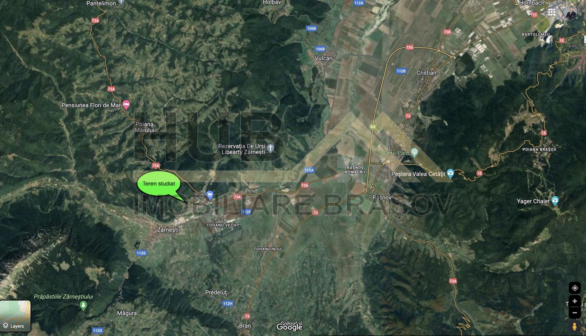 Teren Zarnesti cu Priveliste | PUZ | Utilitati| 3.470mp - Poză 8