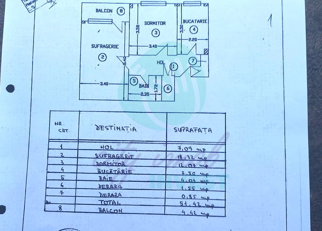 2 camere cu CENTRALA PROPRIE- 13 Septembrie-Margeanului-1986 - Poză 5
