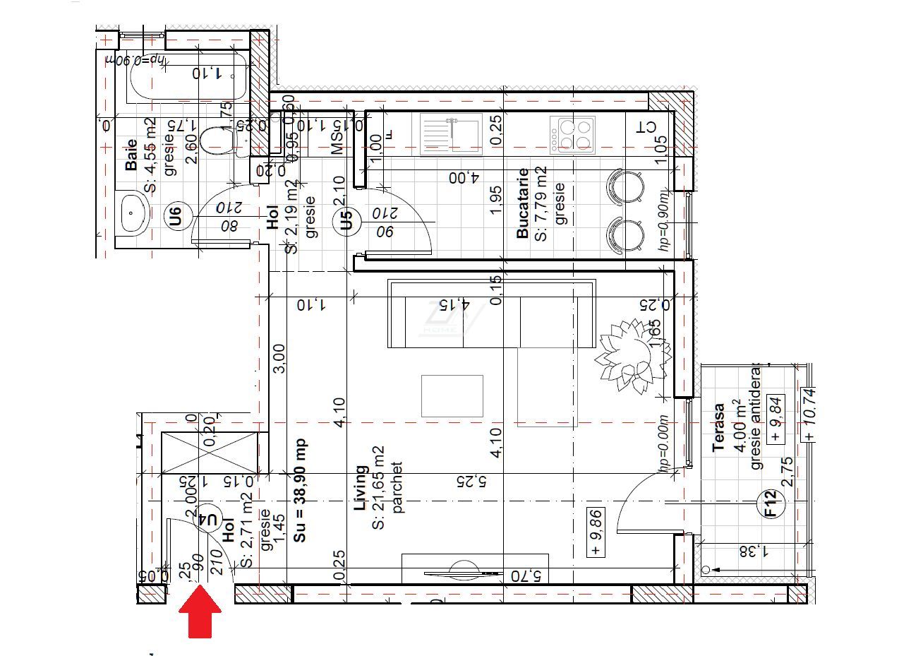Bloc finalizat. Bucatarie inchisa. Loc parcare. - Poză 8
