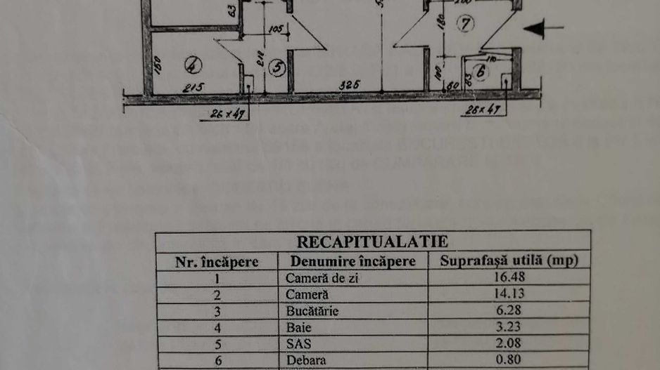 Apartament 2 camere bloc anvelopat Parc Drumul Taberei, Raul Doamnei - Schiță 5