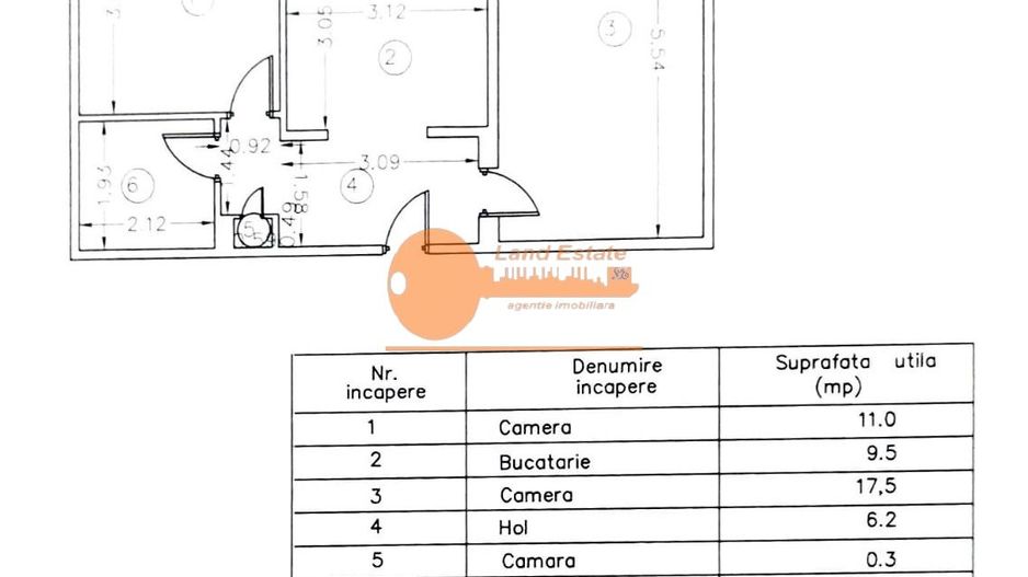 2 camere cu centrala Rahova - Schiță 15