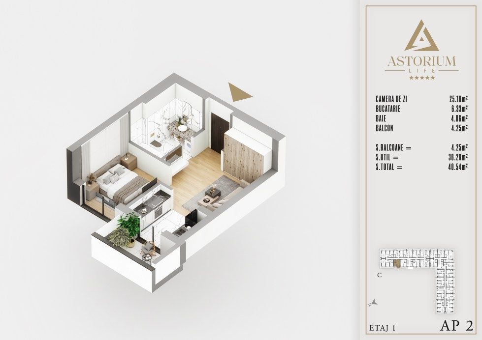 GARSONIERA // ASTORIUM LIFFE// IZOLATIE FONICA// TITAN PALLADY! - Poză 3