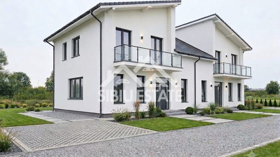 Casa noua 5 camere 3 bai, curte mare - Poză 1