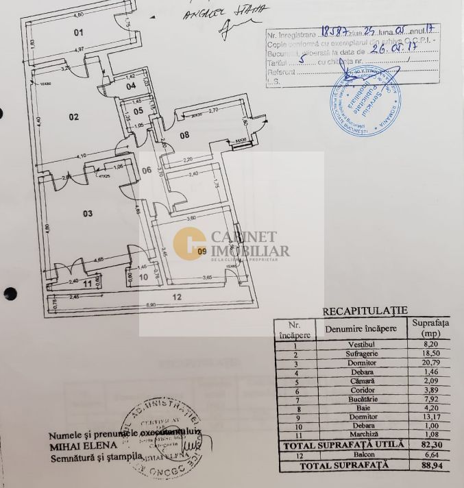 3 camere |   Etaj Intermediar  |  Cinemateca Eforie- Calea Victoriei - Poză 9
