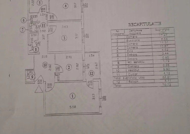 Apartament cu 3 camere central - Poză 1