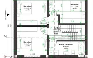 Casa tip insiruit, 4 camere, 186 mp teren, zona premium, Cetate - Schiță 14