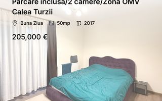 Parcare inclusă/2 camere/Zona OMV Calea Turzii - Poză 1