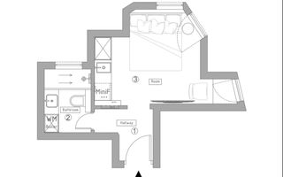 PRIMA INCHIRIERE STUDIO GRADINA ICOANEI - Schiță 9