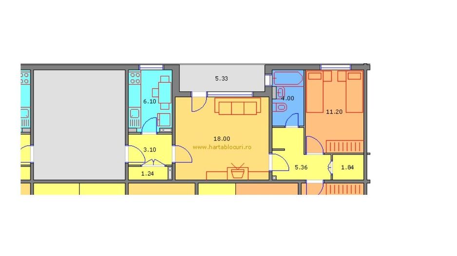 De vanzare Apartament 2 camere Gorjului - Poză 8