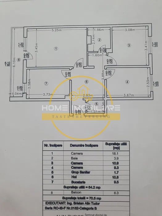 Apartament cu 3 camere/ Etajul 1/ 71mp/ zona Mircea cel Batran - Poză 8